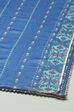 Blue Polyester Straight Printed Kurta Sharara Suit Set image number 3