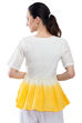 White Flared Cotton Indie Top image number 5