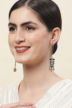 Blue Green Alloy Earrings image number 3