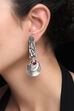 Red Metal Brass Earring image number 0