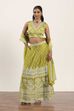 Pink Polyester Kalidar Lehenga Set image number 6