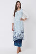 White Viscose Rayon Straight Kurta image number 0