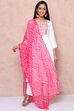 Pink Polyester Chiffon Dupatta image number 0