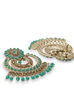 Green Metal Brass Earring image number 2