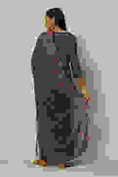 Indigo Blue Polyester Printed Dupatta image number 2