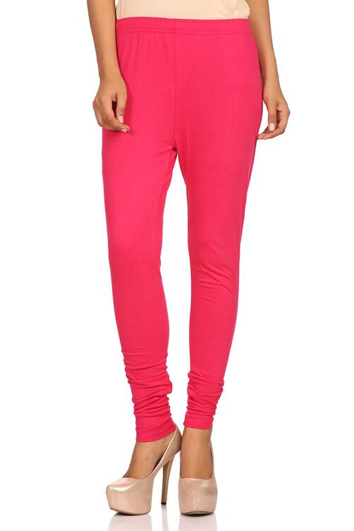 Fuchsia Cotton Leggings image number 0