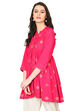 Pink A-Line Viscose Kurta image number 3