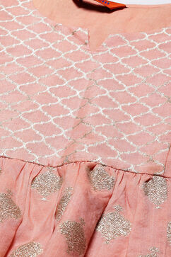 Peach Art Silk Sharara Set image number 1