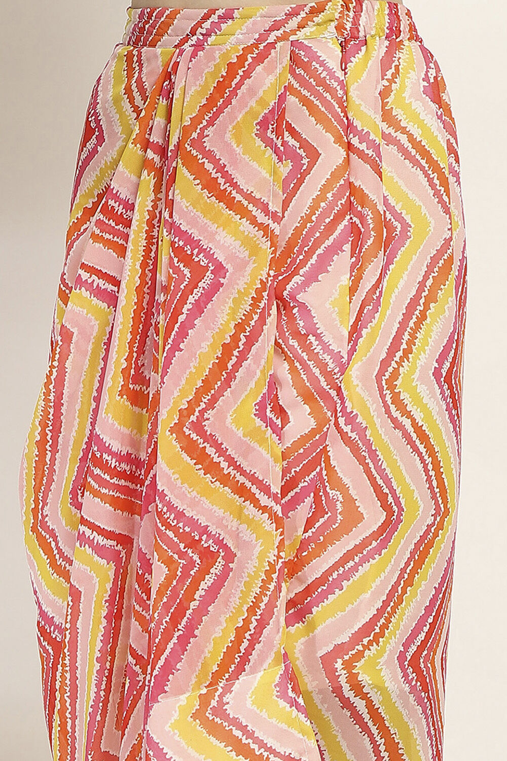 Pink Polyester Skirt Set image number 2