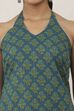 Blue Cotton Straight Kurtas image number 1