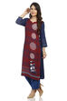 Indigo Straight Viscose Rayon Kurta image number 3