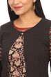 Black Straight Cotton Indie Top image number 1