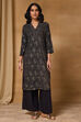 Red Printed Viscose Rayon Straight Kurta image number 5