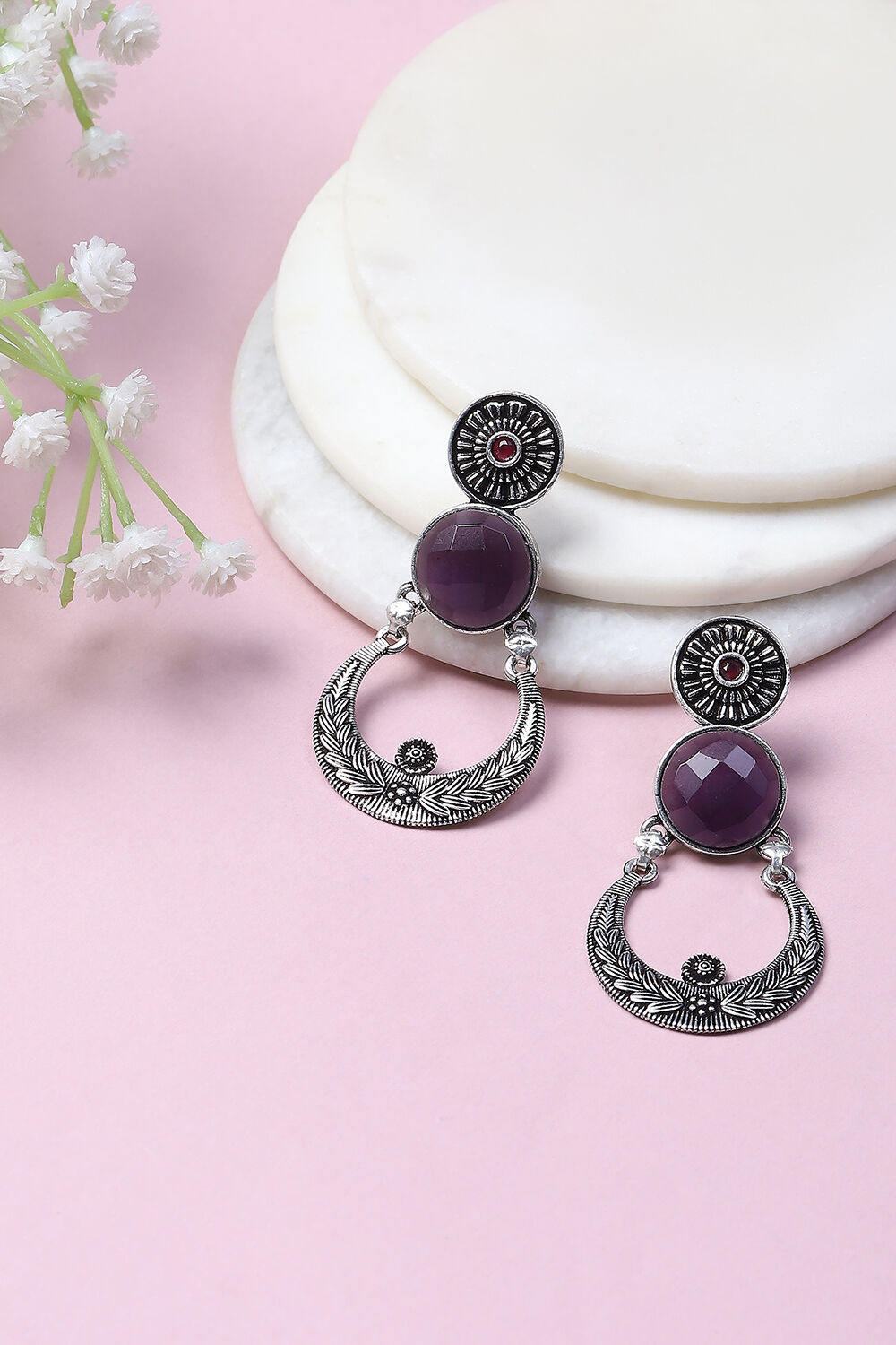 Purple Alloy Drop & Danglers image number 0