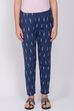 Indigo Poly Lycra Slim Pants image number 0