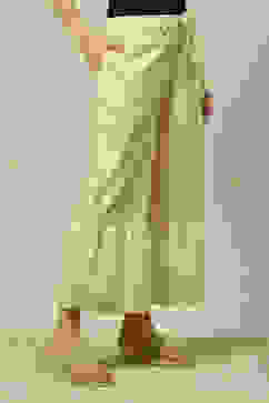 Off White Viscose Loose Printed Sharara image number 3