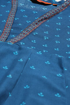 Indigo LIVA Kalidar Dress image number 1