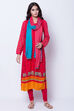 Coral Viscose Rayon Straight Kurta image number 2