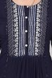 Indigo Kalidar Viscose Rayon Kurta image number 4