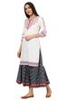 White Straight Cotton Kurta image number 5