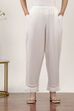 White Cotton Palazzos & Culottes image number 5