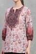 Grey Polyester Printed Straight Top image number 1