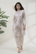 Yellow Printed Straight Kurta image number 6