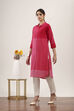 Yellow Cotton Straight Kurtas image number 2