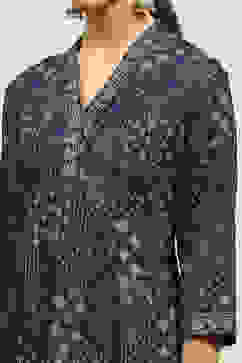 Teal Printed A-line Kurta image number 1