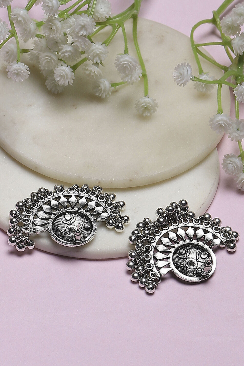 Purple-Maroon Oxidize Alloy Studs image number 2