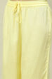 Butter Yellow Viscose Woven Straight Kurta Suit Set image number 2