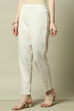 Off-White Solid Slim Fit Pants image number 2