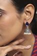 Navy Brass Jhumka image number 1