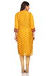 Yellow Cotton Straight Kurta image number 3