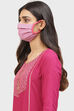 Pink Cotton Mask image number 1