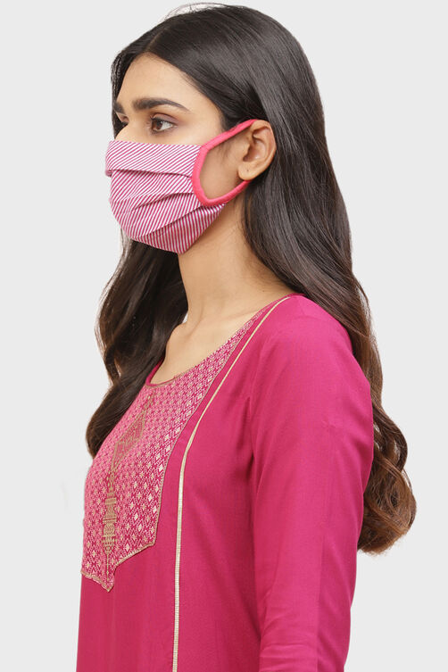 Pink Cotton Mask image number 1