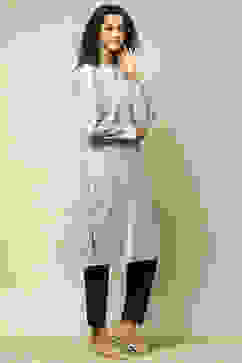 Green Acrylic Printed Kurta image number 4