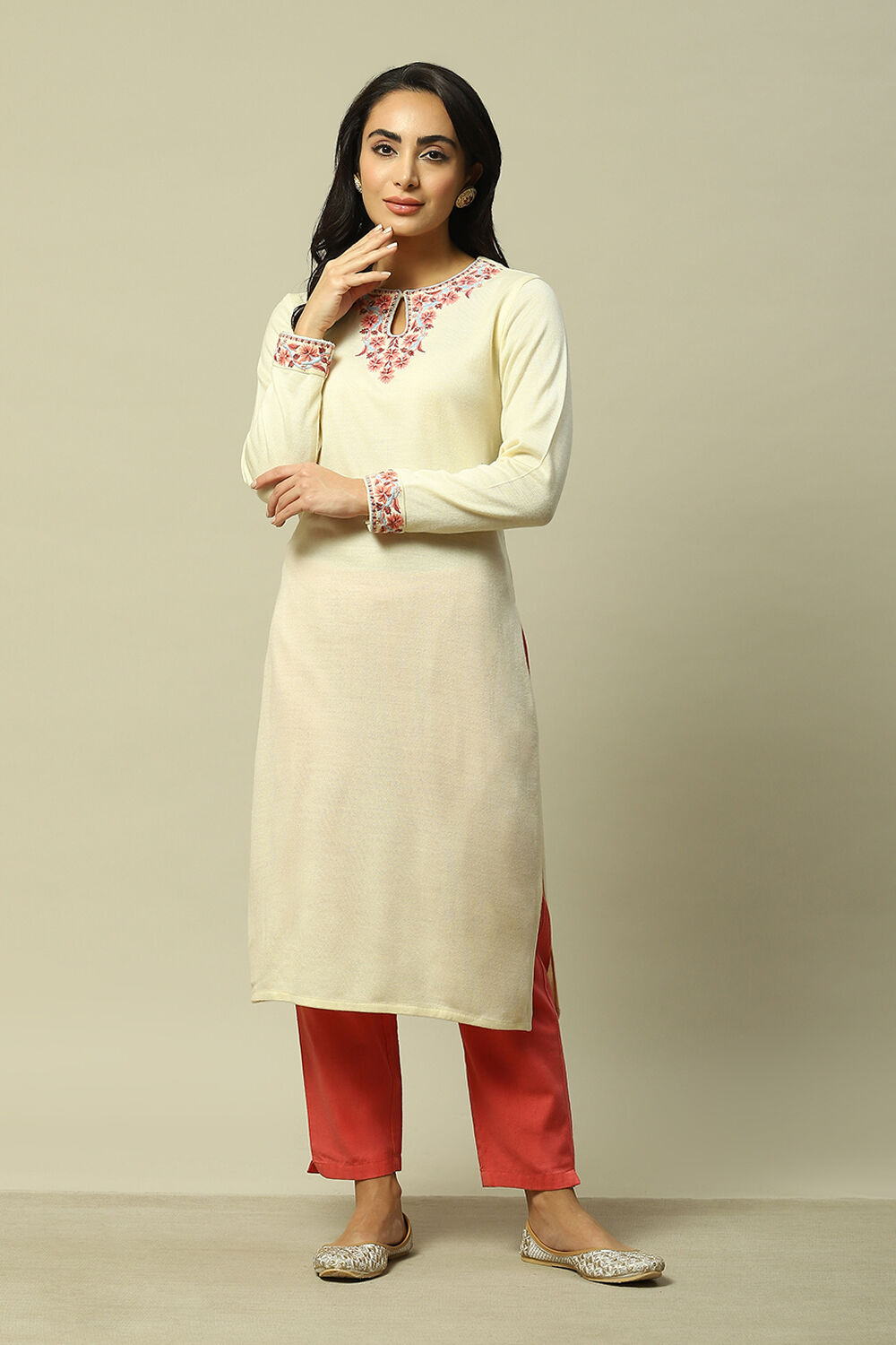 W top acrylic kurta