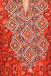 Brick Red Straight Cotton Kurta image number 4