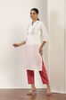 White Cotton A-line & Kalidar Kurtas image number 2