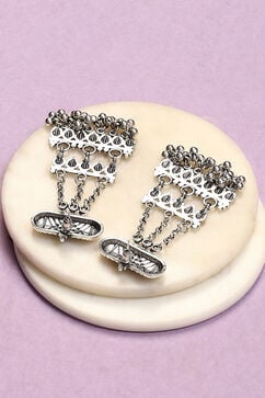 Silver Alloy Earrings image number 2