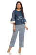 Indigo Short top Cotton Indie Top image number 4