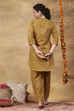 Yellow Viscose Blend A-Line Printed Kurta Pants Set image number 5