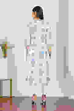 Blue Cotton A-line & Kalidar Kurtas image number 3