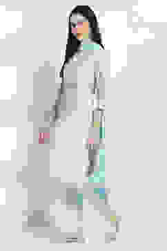 Blue Cotton Straight Set image number 3