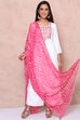 Pink Polyester Chiffon Dupatta image number 2