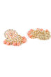 Peach Metal Brass Earrings image number 3