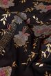 Black Viscose Blend Straight Printed Suit Set image number 3