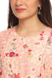 Peach Flared Viscose Indie Top image number 1