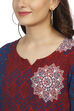 Indigo Straight Viscose Rayon Kurta image number 1
